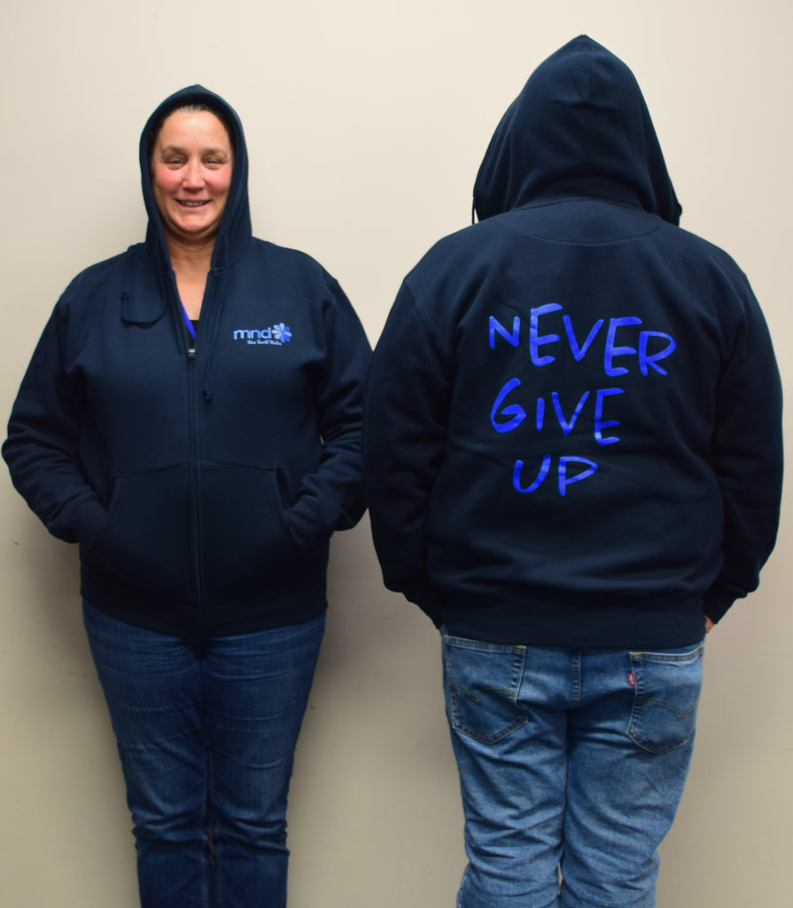 Navy MND Zip Hoodies - Adults